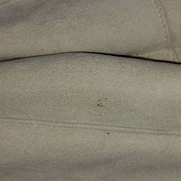 ***SOLD***Bebe faux suede jacket in creamy taupe color, Size Small - Picture 15 of 15